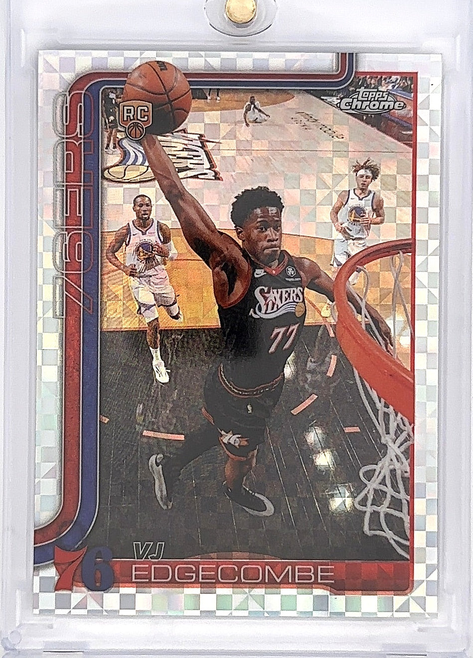 2025 Topps Chrome Update VJ Edgecombe [X-Fractor] #153 — front