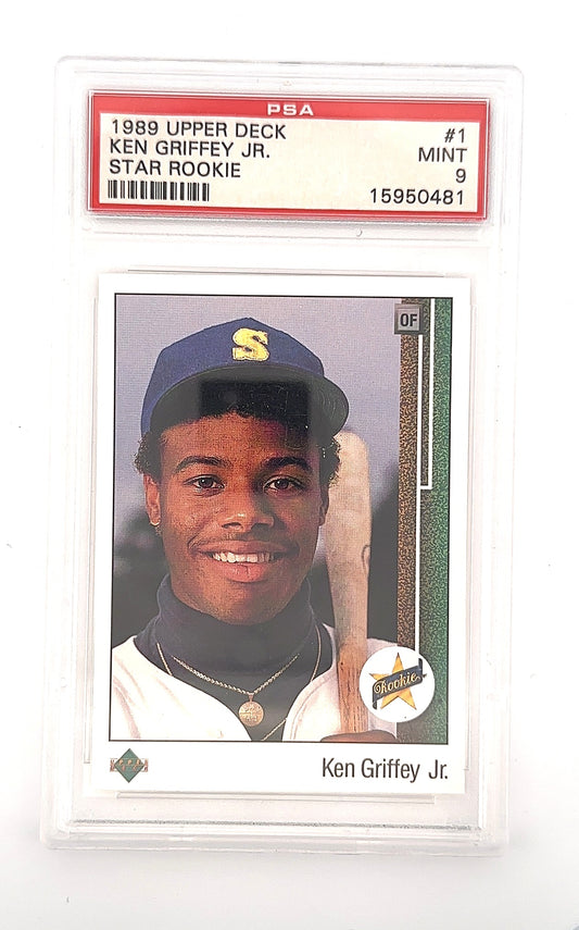 1989 Upper Deck Ken Griffey Jr. [Star Rookie] #1 PSA 9 — front