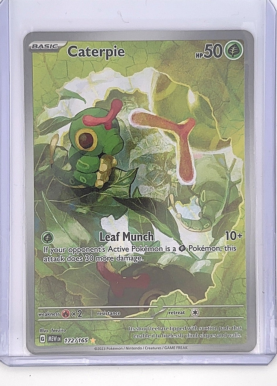Caterpie - 172/165 #172/165 — front