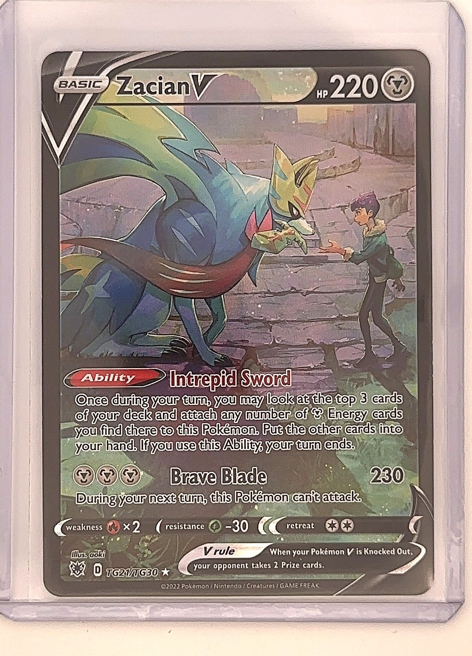 Zacian V #TG21/TG30 — front