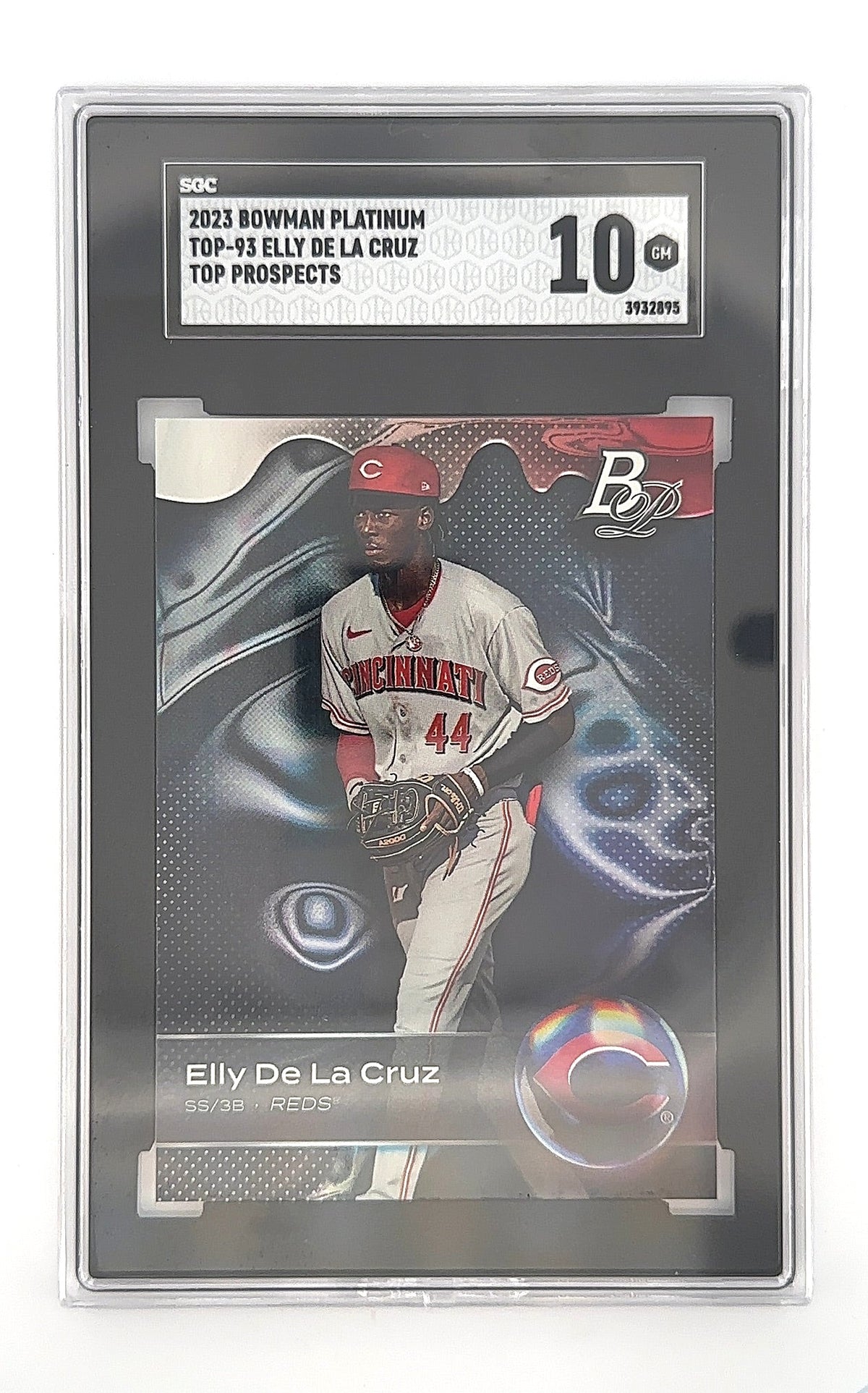 2023 Bowman Platinum Top Prospects Elly De La Cruz #TOP-93 SGC Gem Mint 10 — front