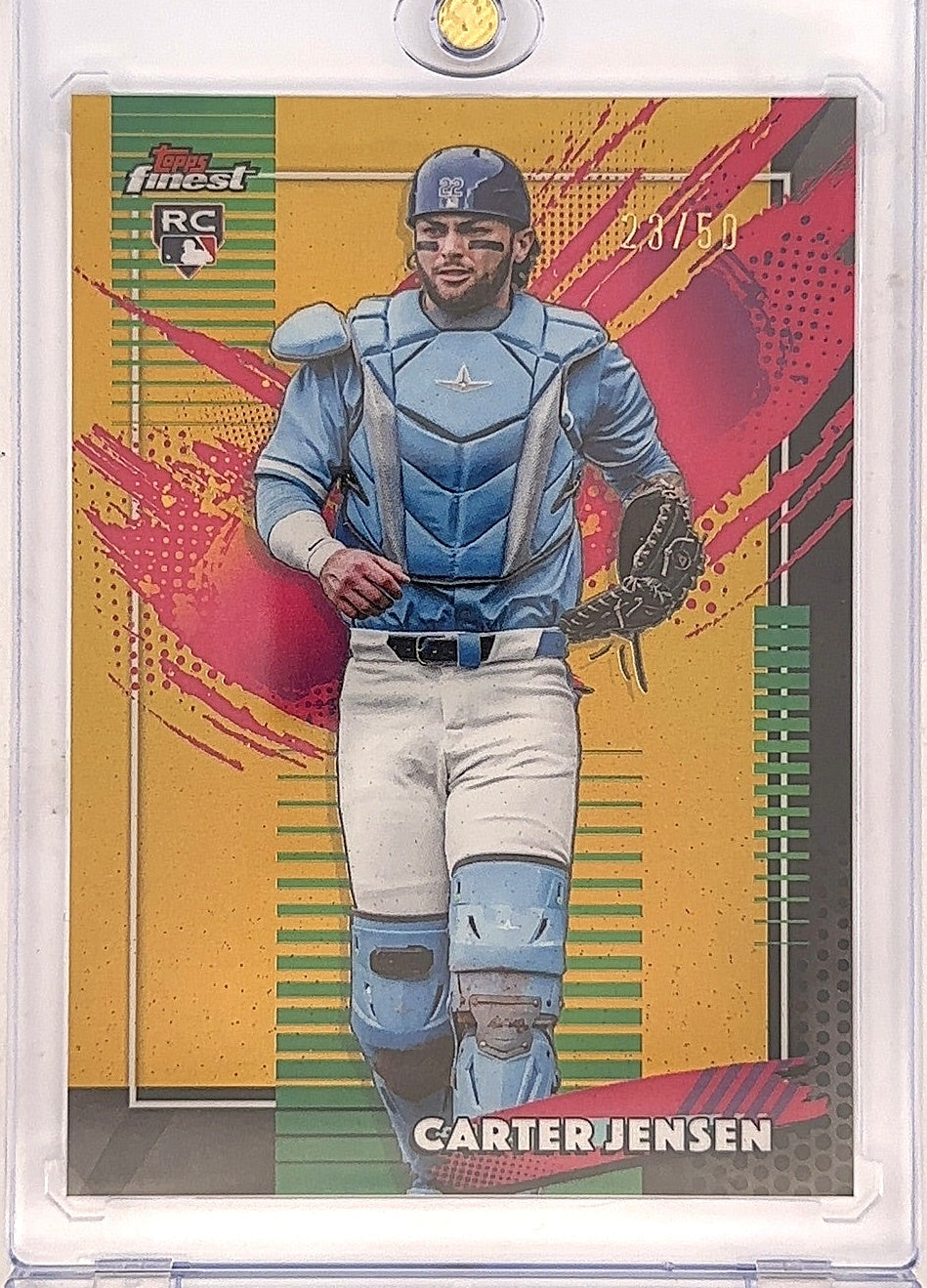 Carter Jensen Topps Finest 23/50 #284 — front