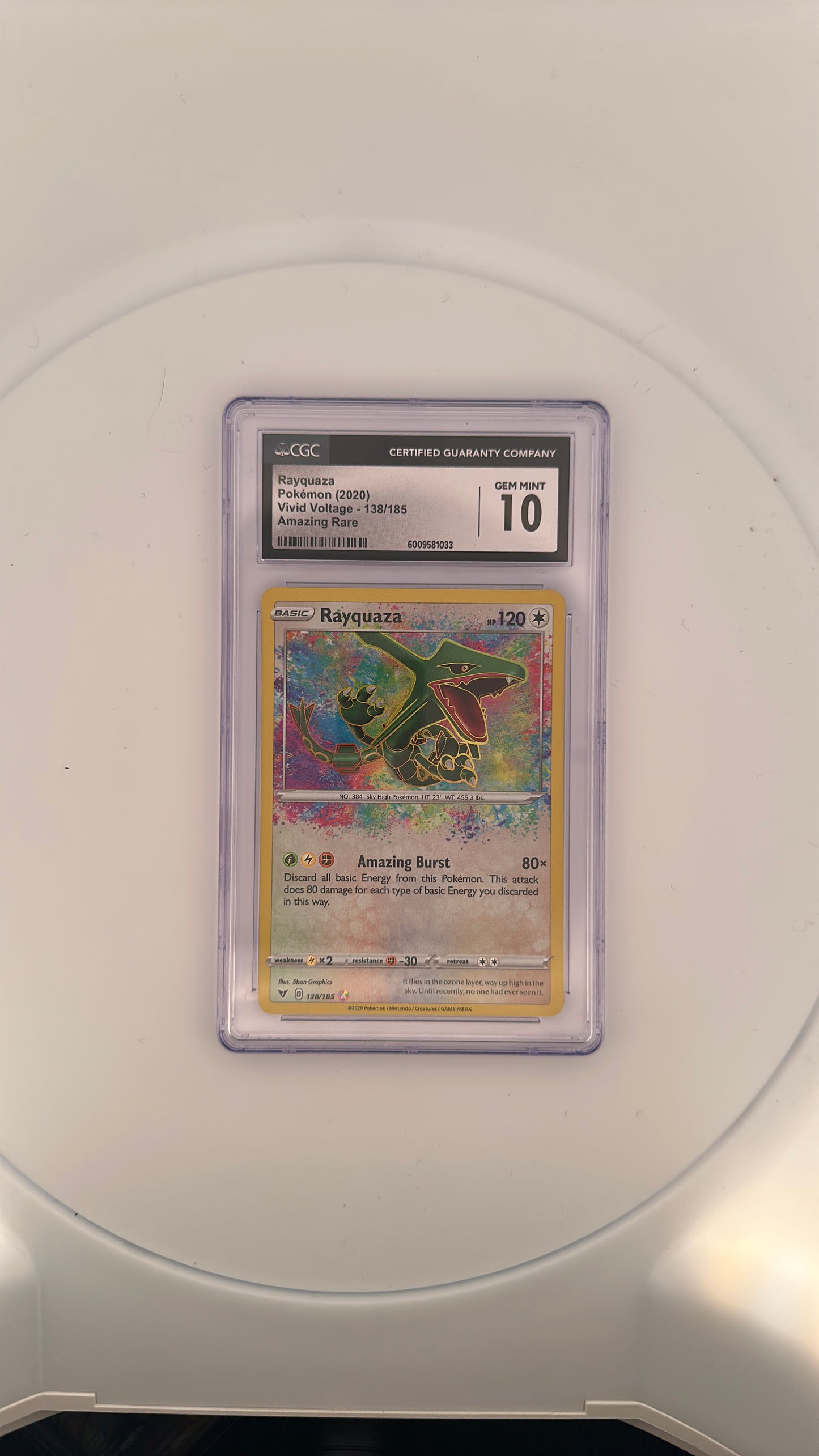 Rayquaza SWSH04: Vivid Voltage #138/185 — front