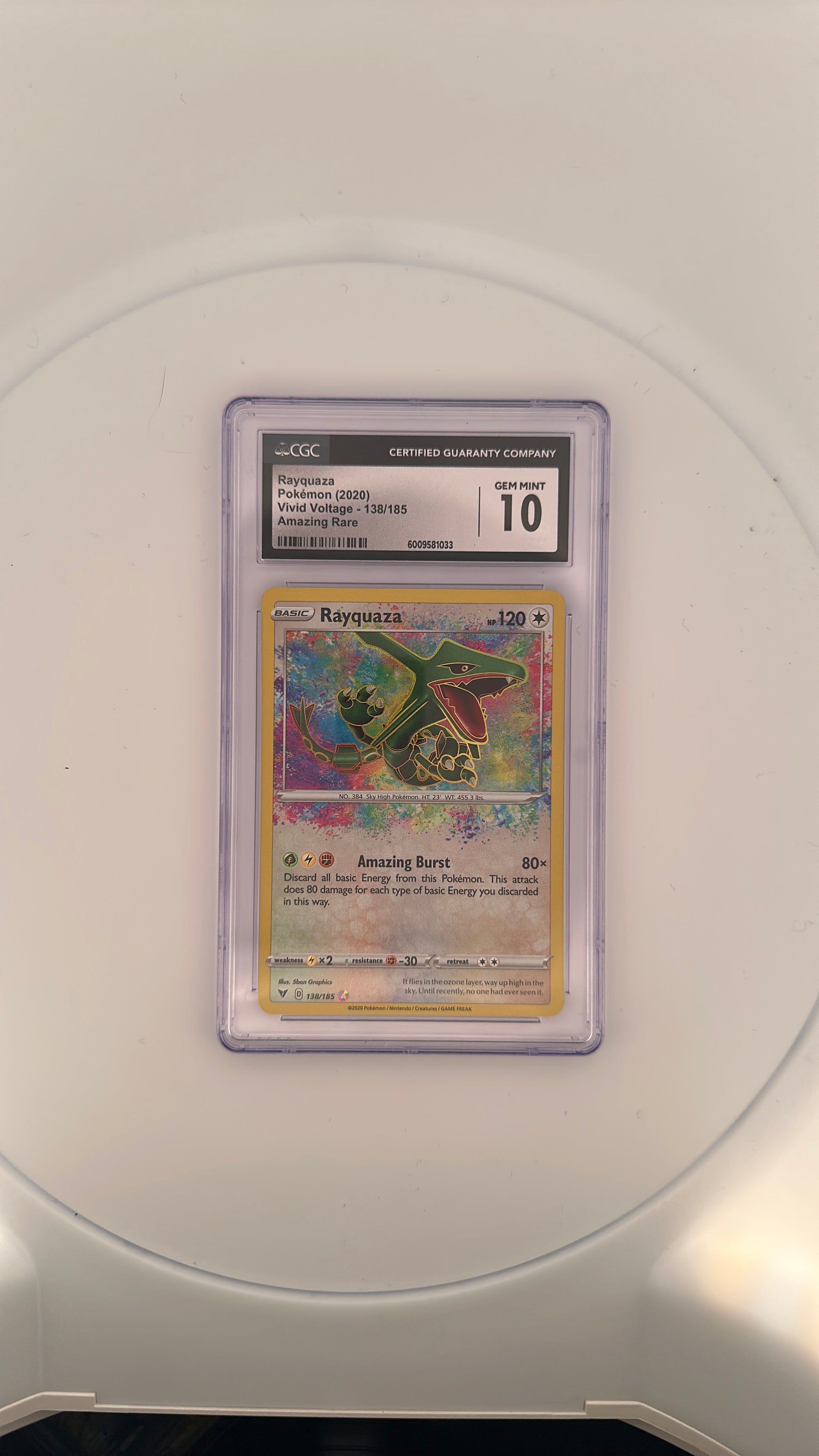 Rayquaza SWSH04: Vivid Voltage #138/185 — front
