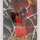 1996 Fleer Metal Michael Jordan [Metallized] #128 — front