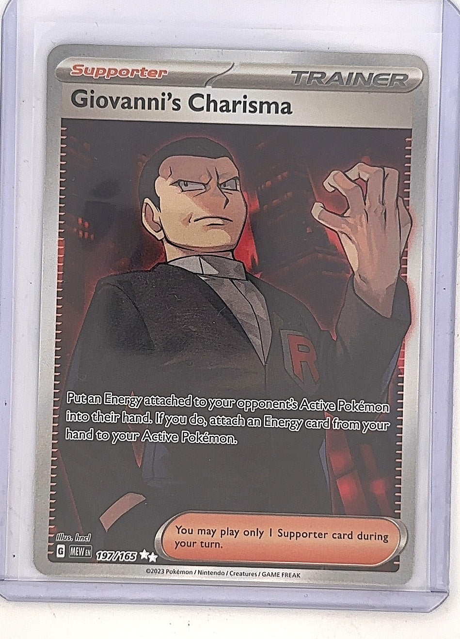Giovanni's Charisma - 197/165 #197/165 — front