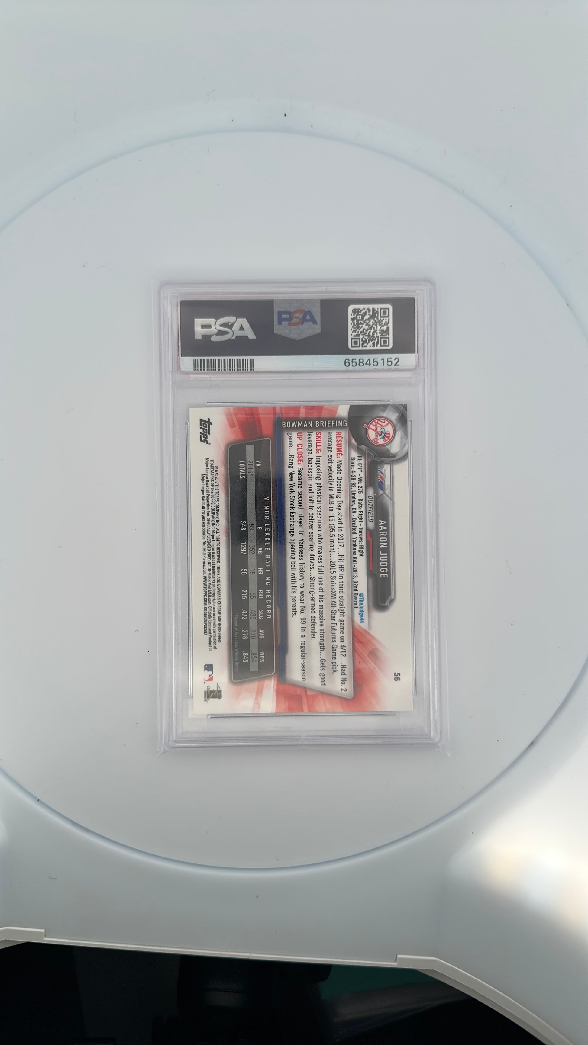 Aaron Judge Chrome — back