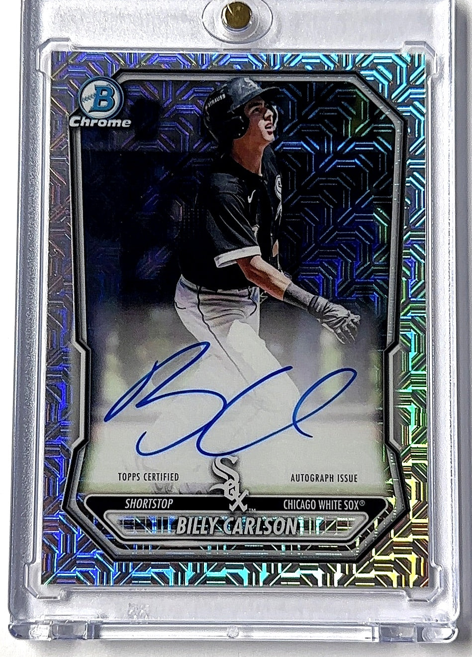 2026 Bowman Prospect Mega Autograph Billy Carlson [Mojo] #BMA-BC AUTO — front