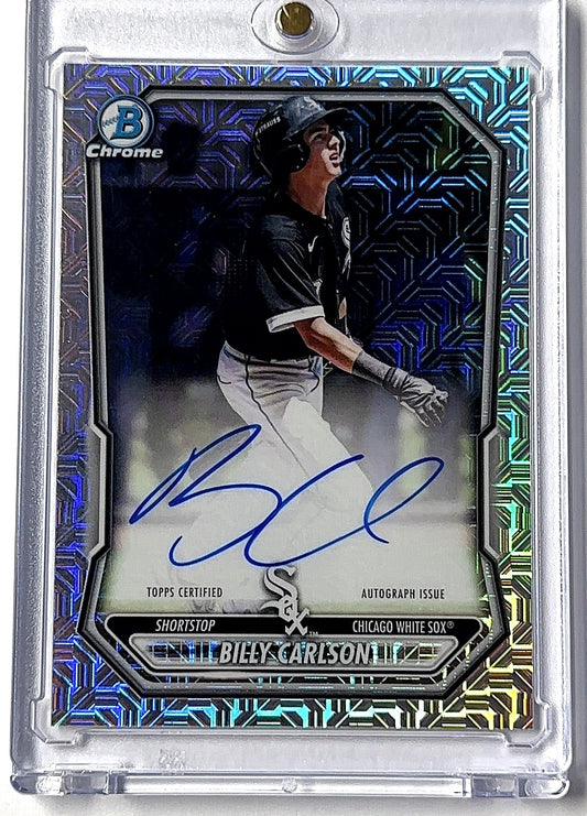 2026 Bowman Prospect Mega Autograph Billy Carlson [Mojo] #BMA-BC AUTO — front