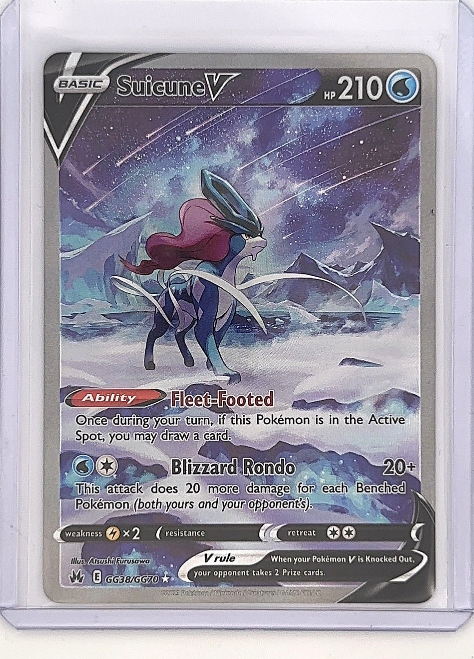 Suicune V #GG38/GG70 — front