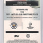 Jeremy Doku Topps Finest Gold Auto /50 — back