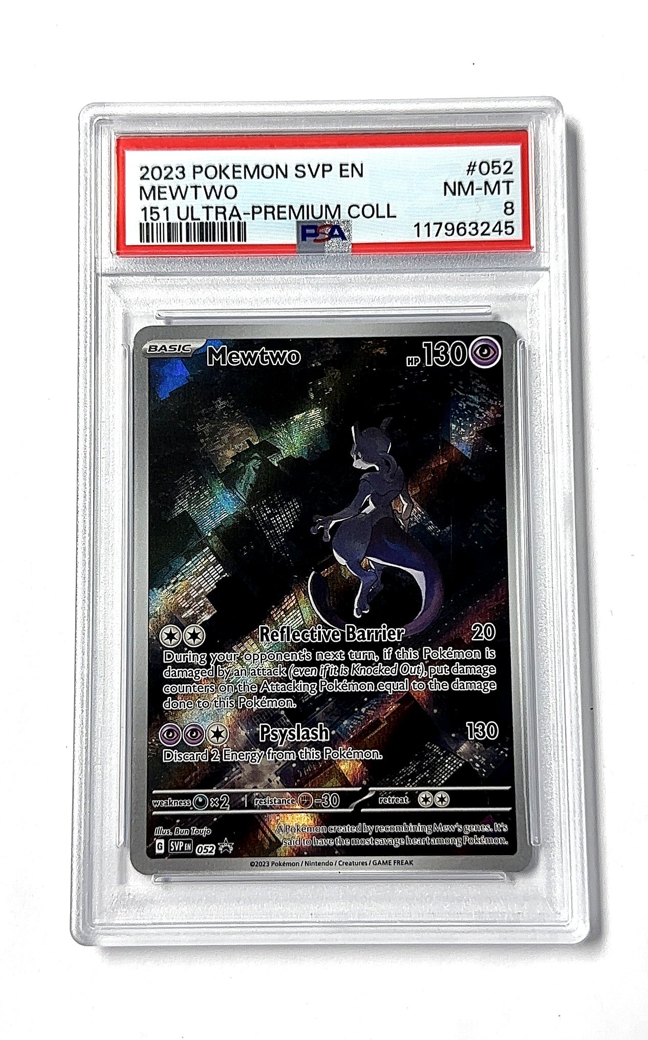 Mewtwo - 052 #052 PSA NM-MT 8 — front