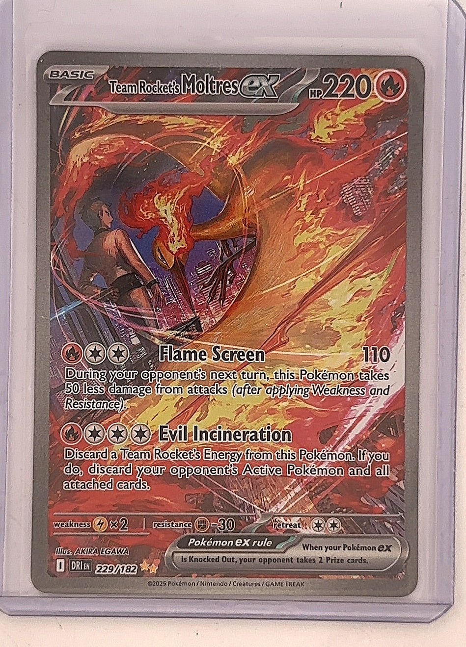 Team Rocket's Moltres ex - 229/182 #229/182 — front