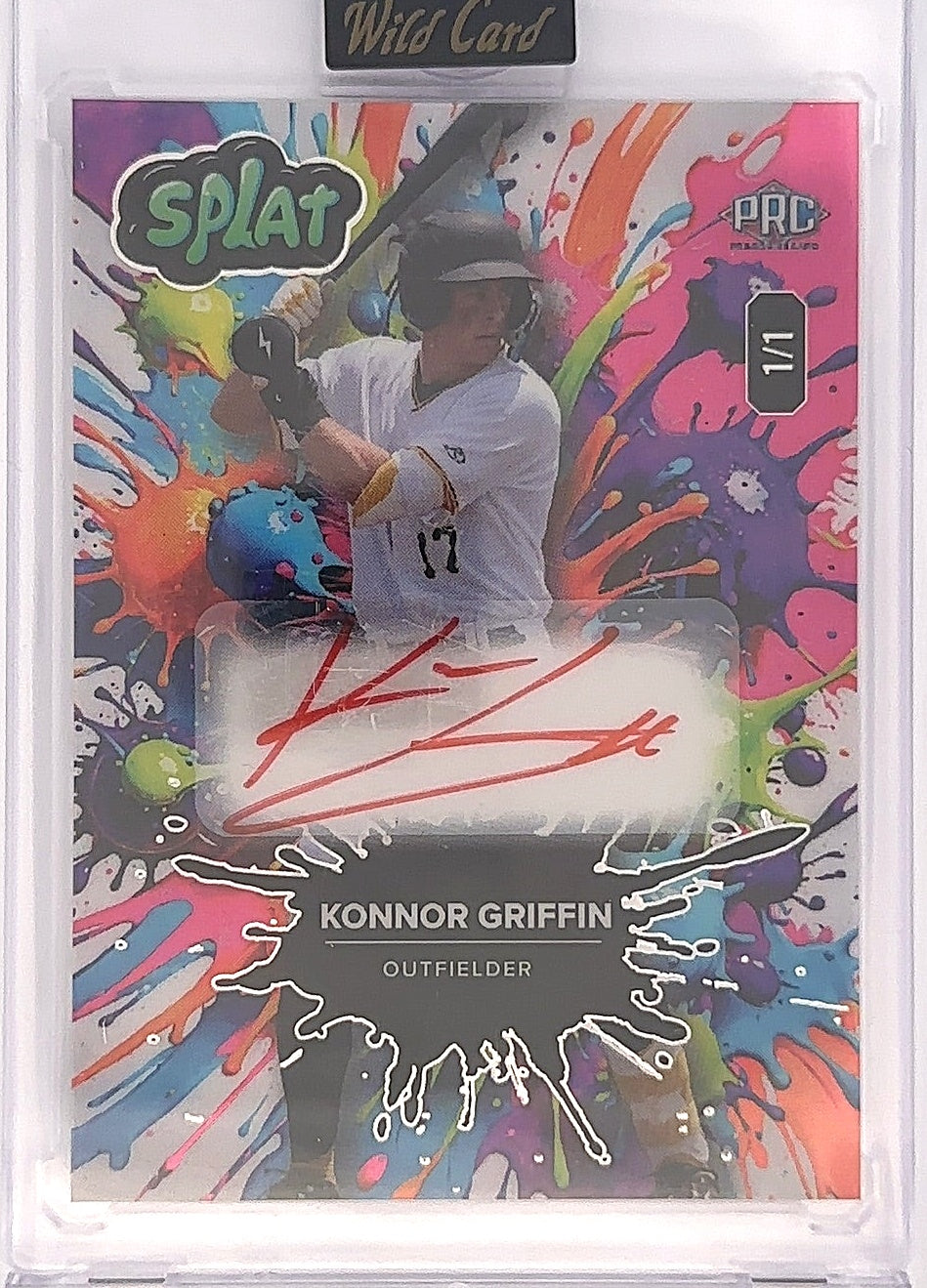 Konnor Griffin Splat Wild Card Auto 1/1 — front