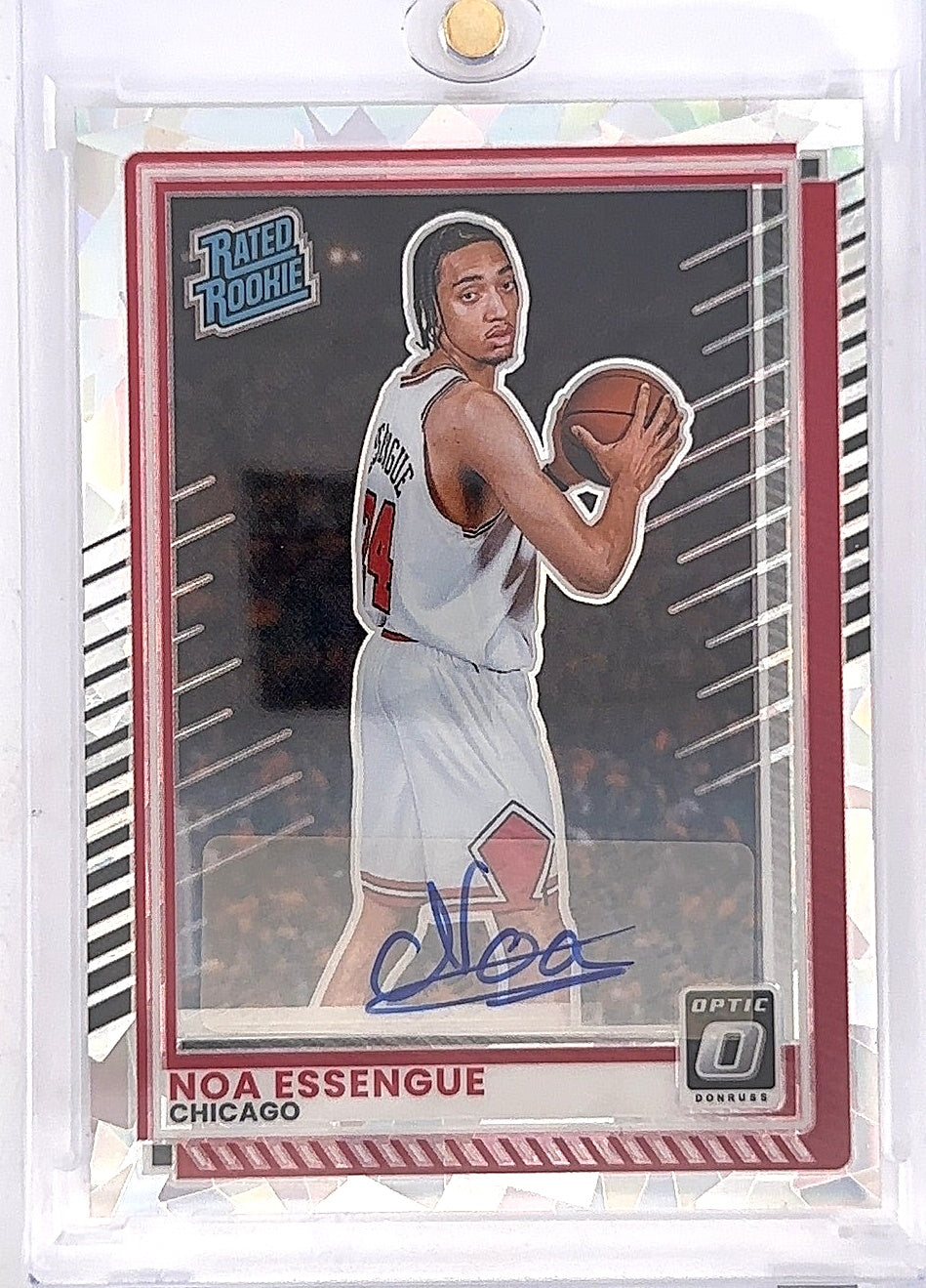 Noa Essengue Rated Rookie Autograph 10/25 — front