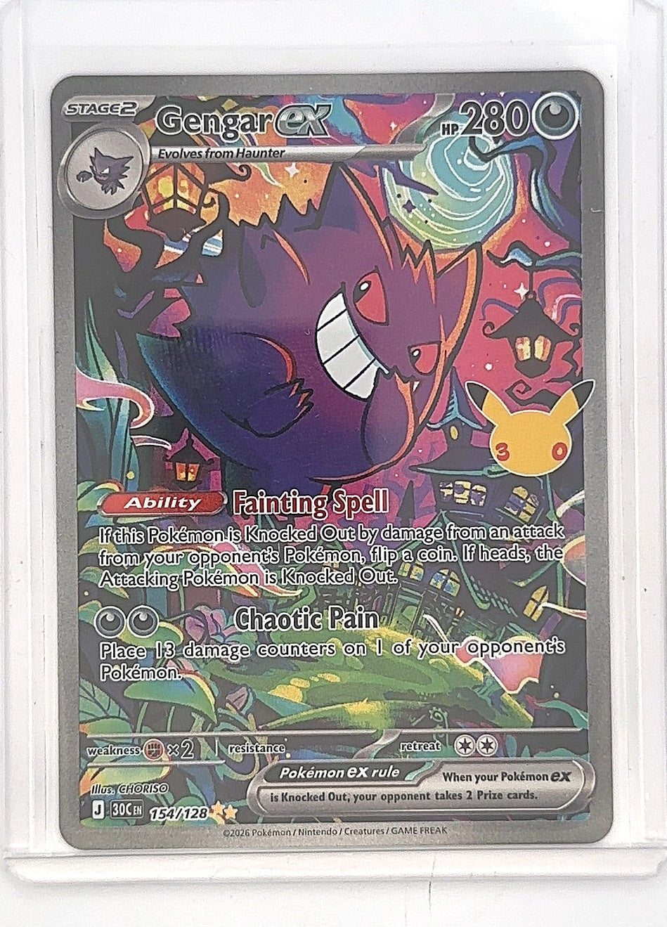 Gengar ex - 154/128 #154/128 — front