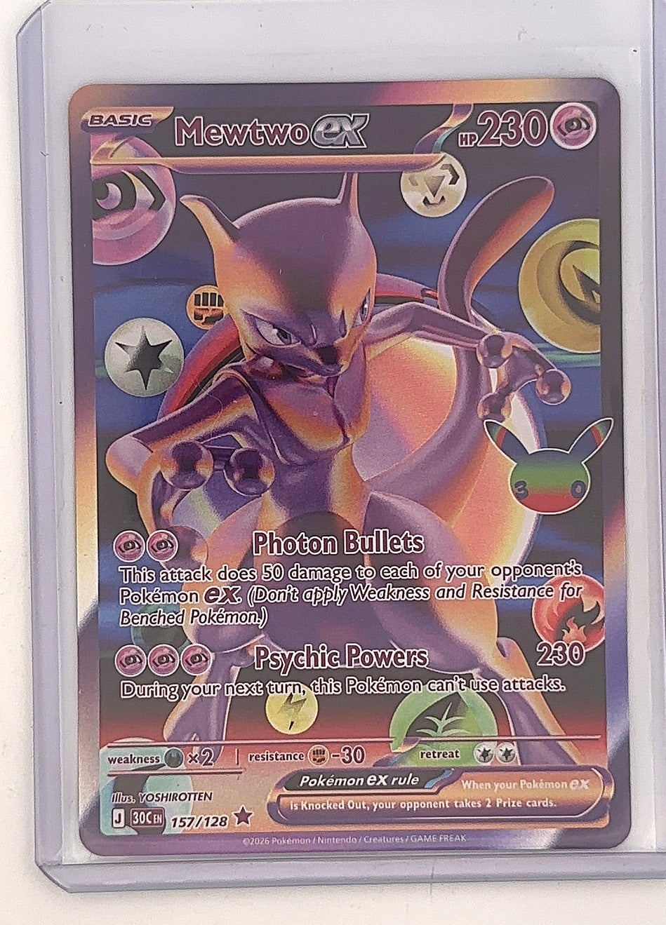 Mewtwo ex - 157/128 #157/128 — front