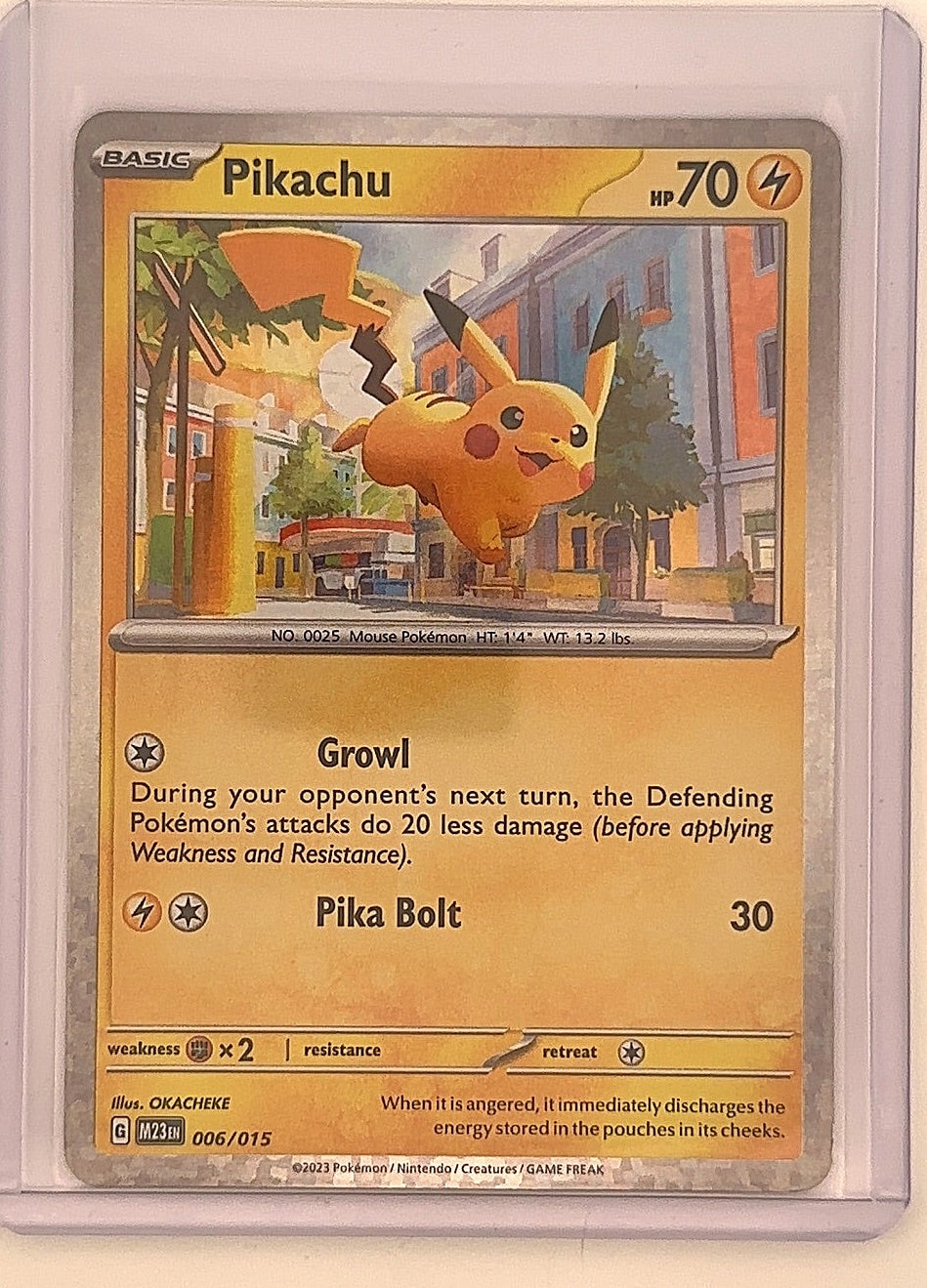 Pikachu #006/015 — front