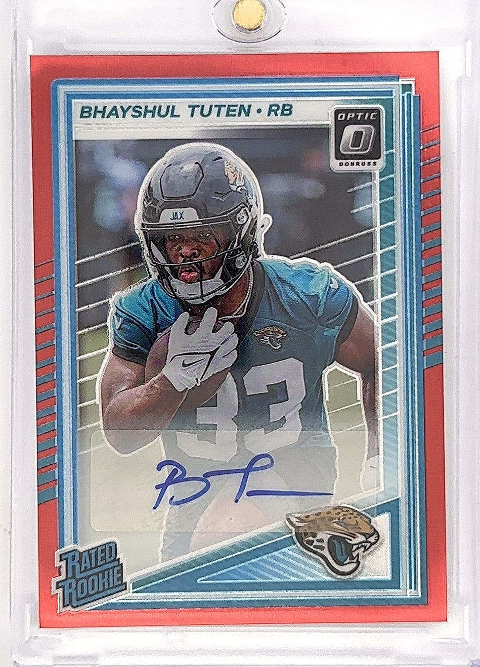 2025 Panini Donruss Optic Bhayshul Tuten Auto Rated Rookie #272 — front