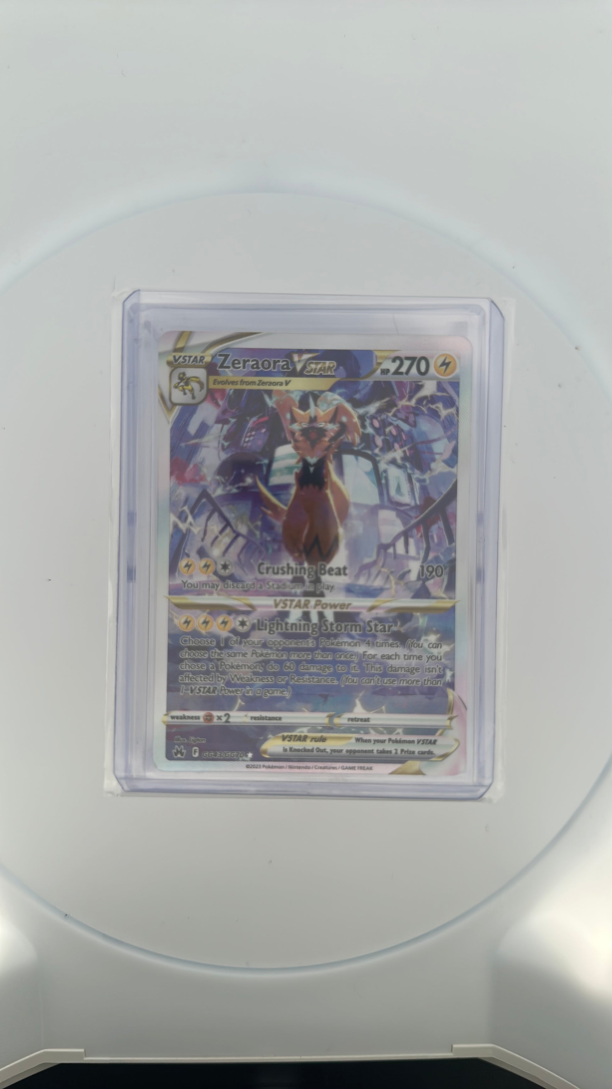 Zeraora VSTAR SWSH: Crown Zenith: Galarian Gallery #GG43/GG70 — front