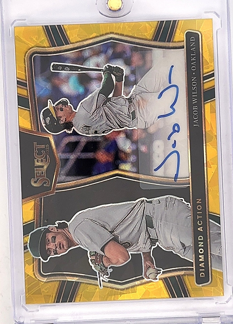 2025 Panini Select Diamond Action Signatures Jacob Wilson [Gold Ice] #DAS-JW — front