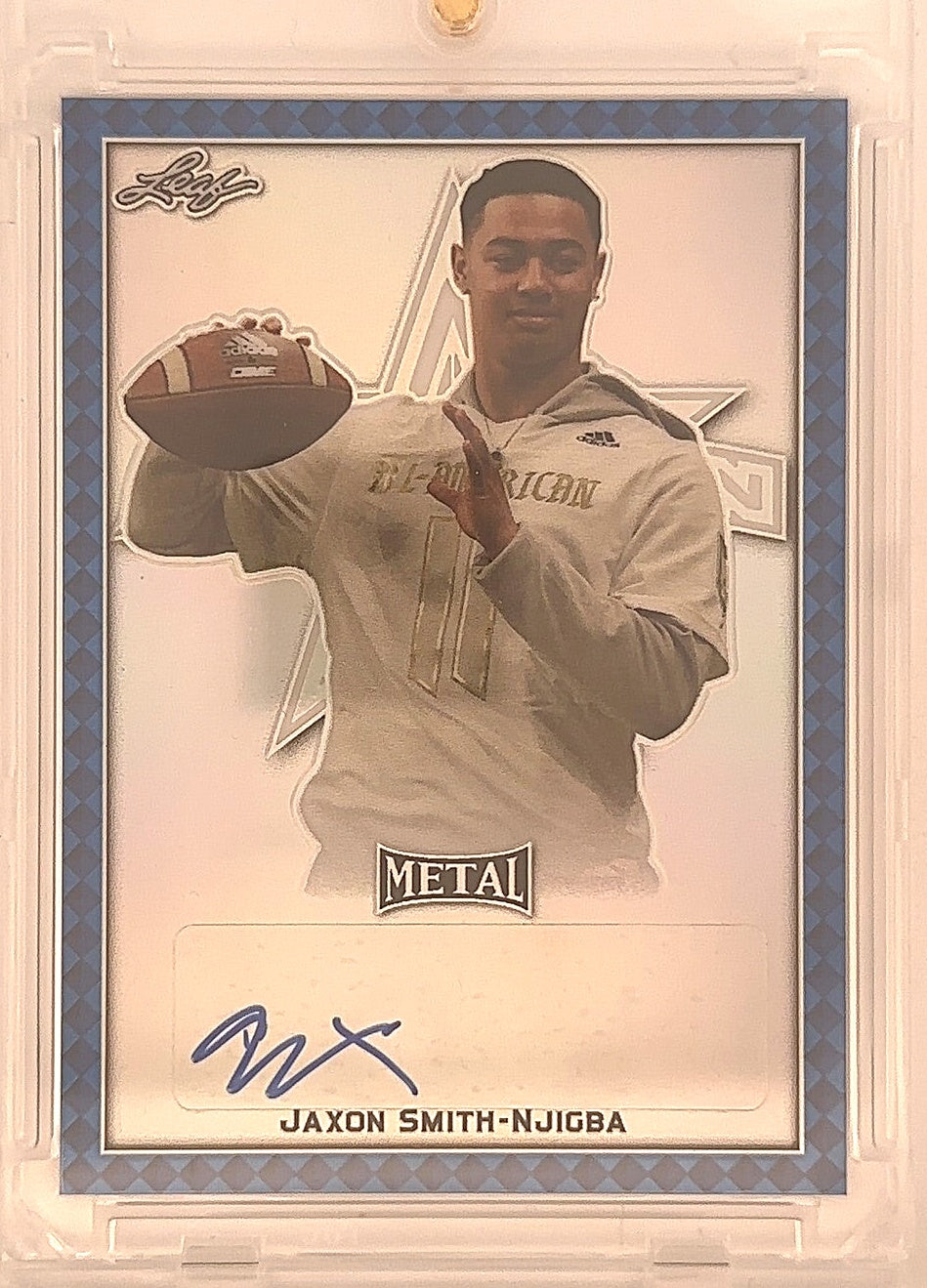 2023 Leaf Metal Jaxon Smith-Njigba Auto /25 #BA-JSN — front