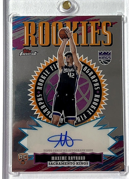 2025 Topps Finest Electrifying Signature Maxime Raynaud #ESG-MR RC AUTO — front
