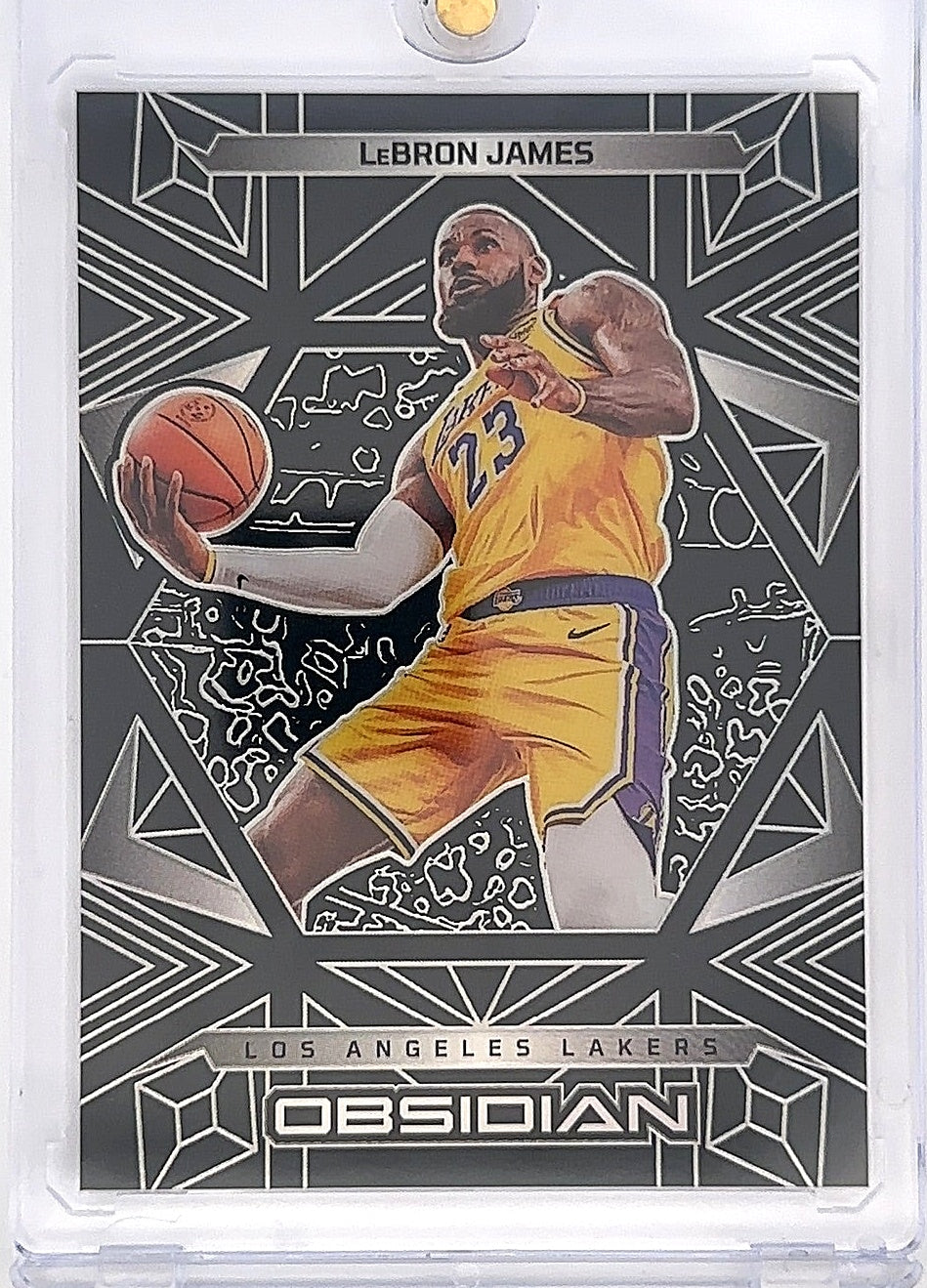 2024-25 Panini Obsidian LeBron James Electric Etched #39 — front