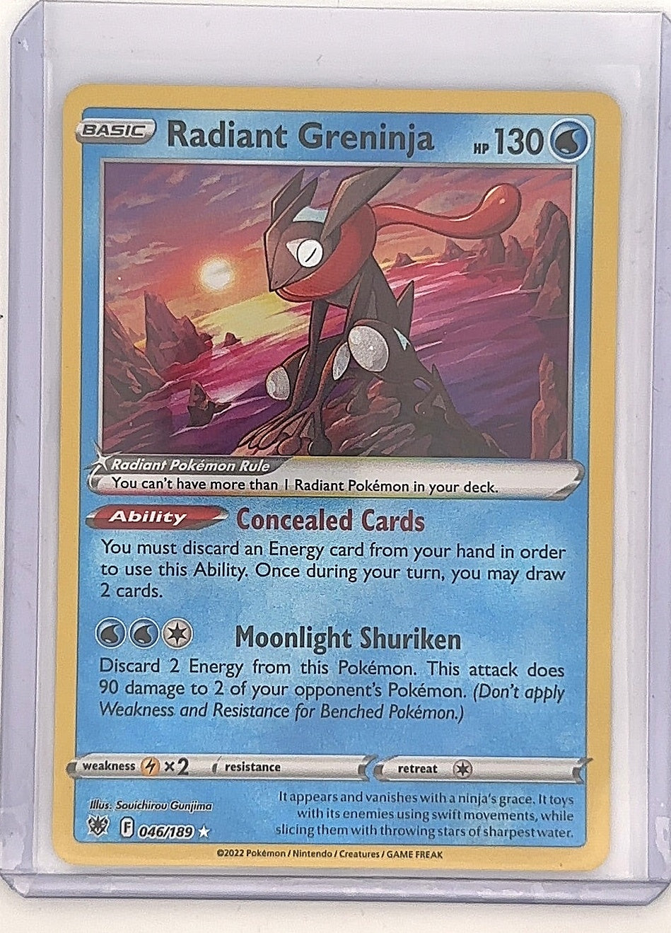 Radiant Greninja #046/189 — front