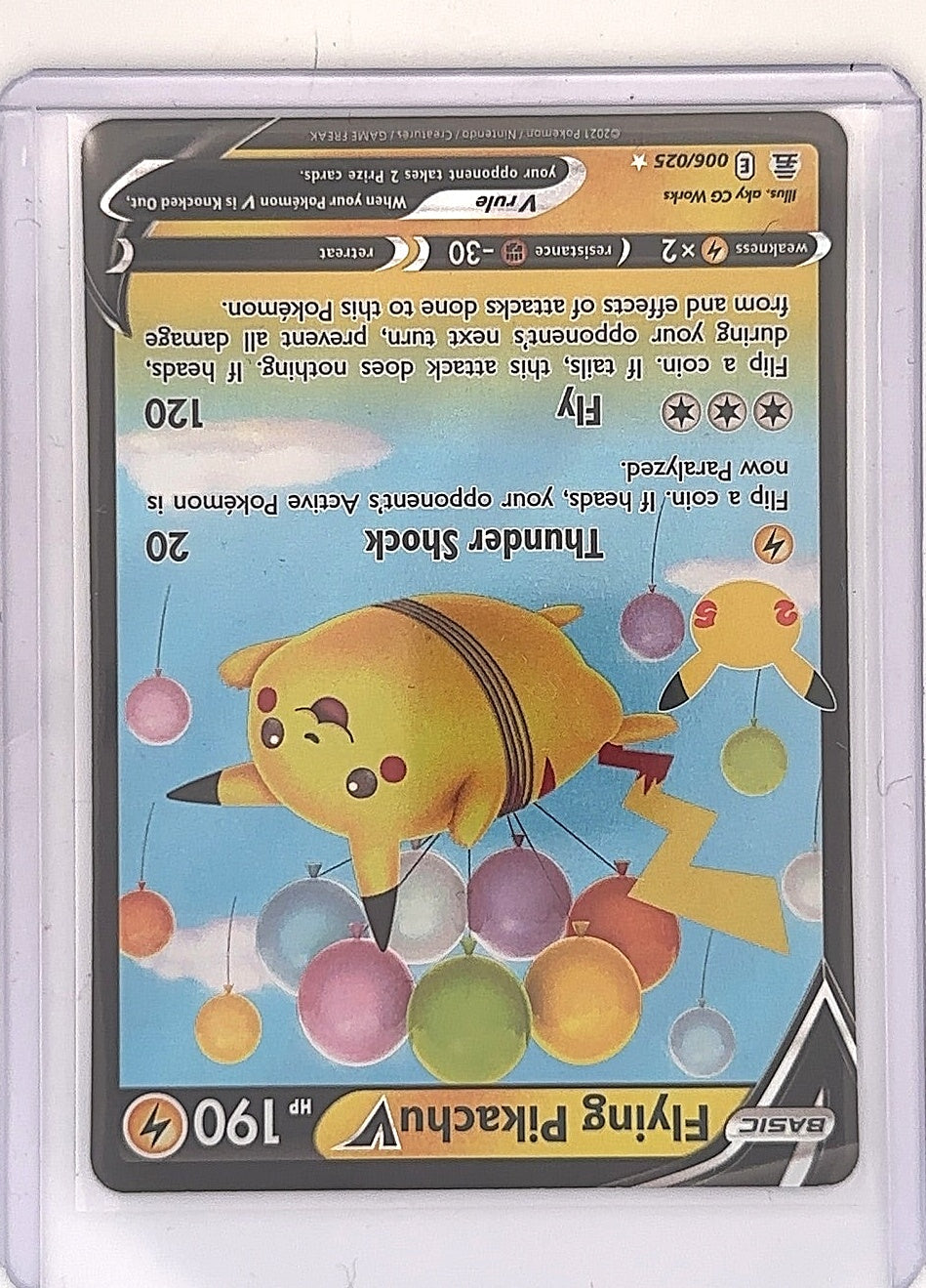 Flying Pikachu V #006/025 — front