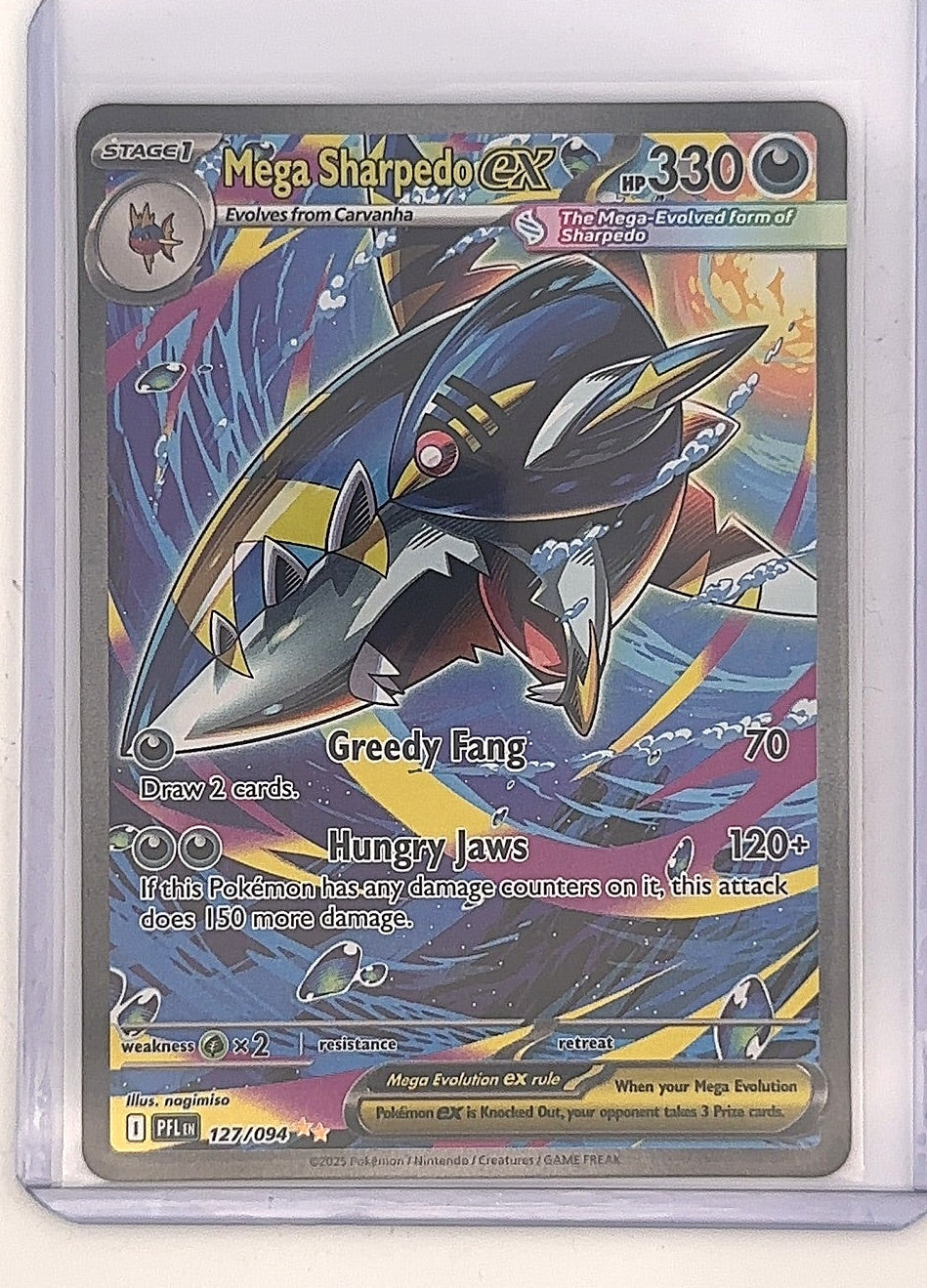 Mega Sharpedo ex - 127/094 #127/094 — front