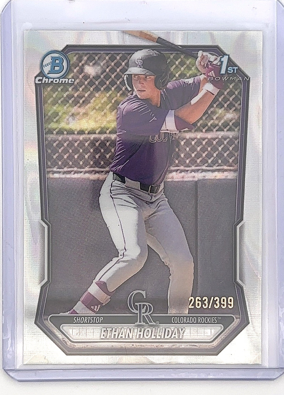 2026 Bowman Chrome Prospect Ethan Holliday [Lava Refractor] #BCP-1 /399 — front