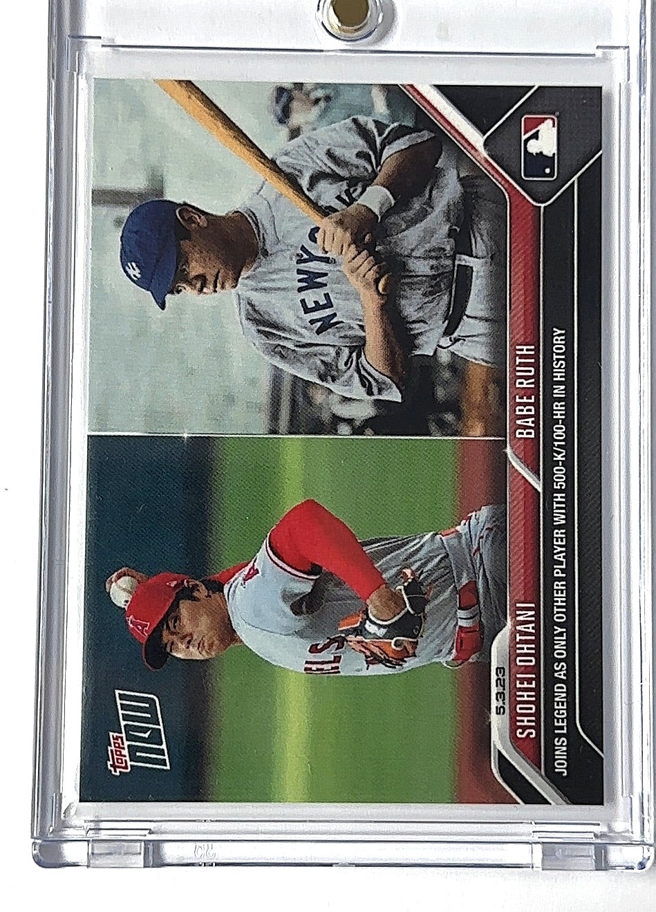 2023 Topps Now Shohei Ohtani, Babe Ruth #233 — front