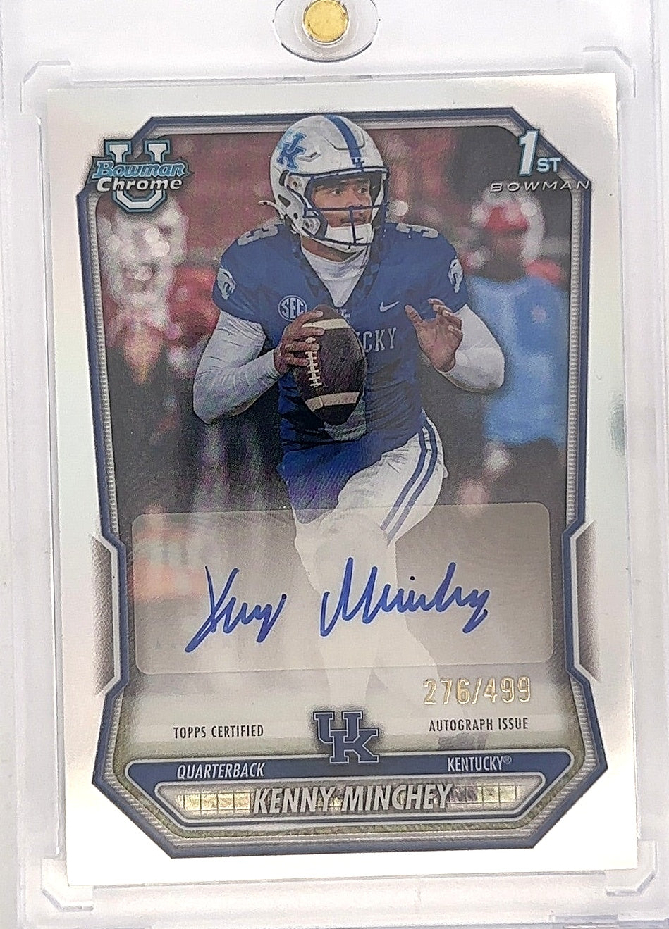 2026 Bowman Chrome Prospect Autograph Kenny Minchey [Refractor] #BCPA-KEM — front