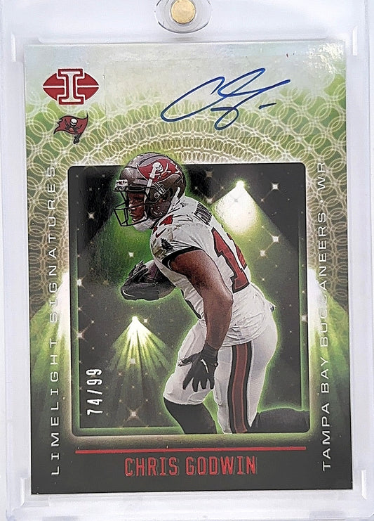 2021 Panini Illusions Limelight Signatures Chris Godwin [Green] #LS-CG — front
