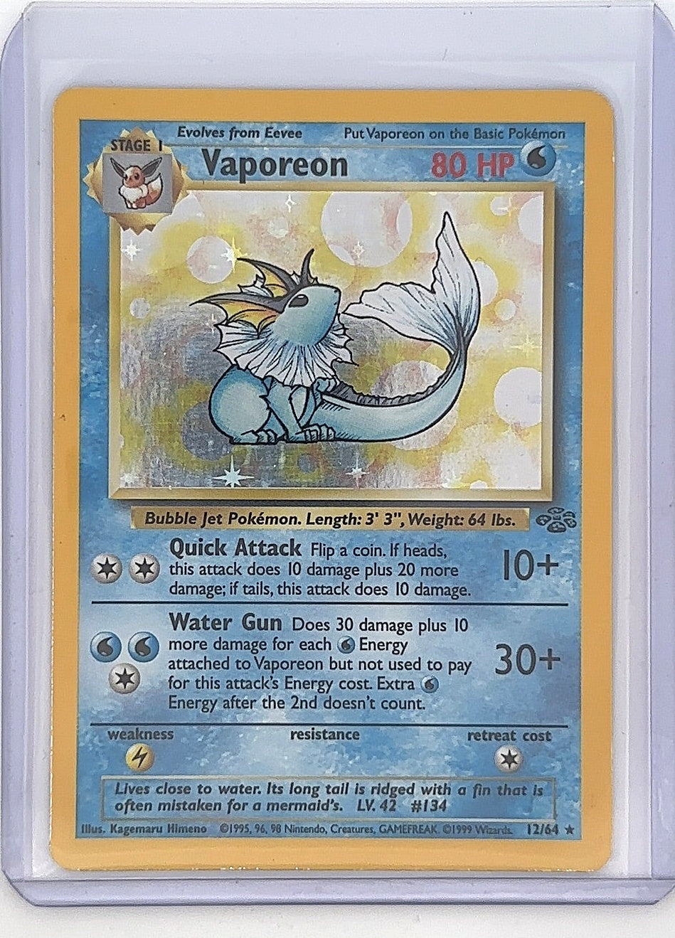Vaporeon (12) #12/64 — front