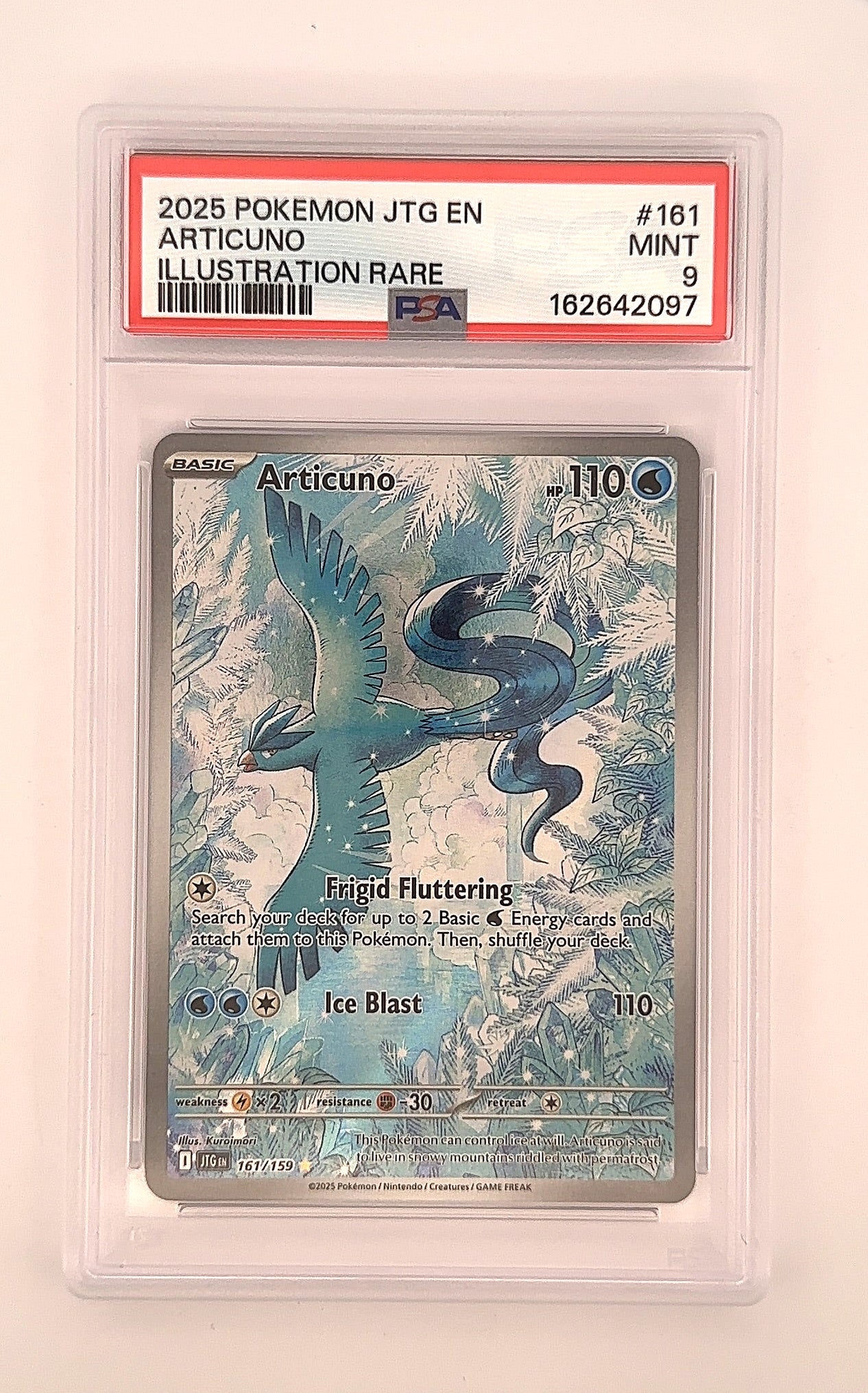 Articuno - 161/159 #161/159 PSA MINT 9 — front