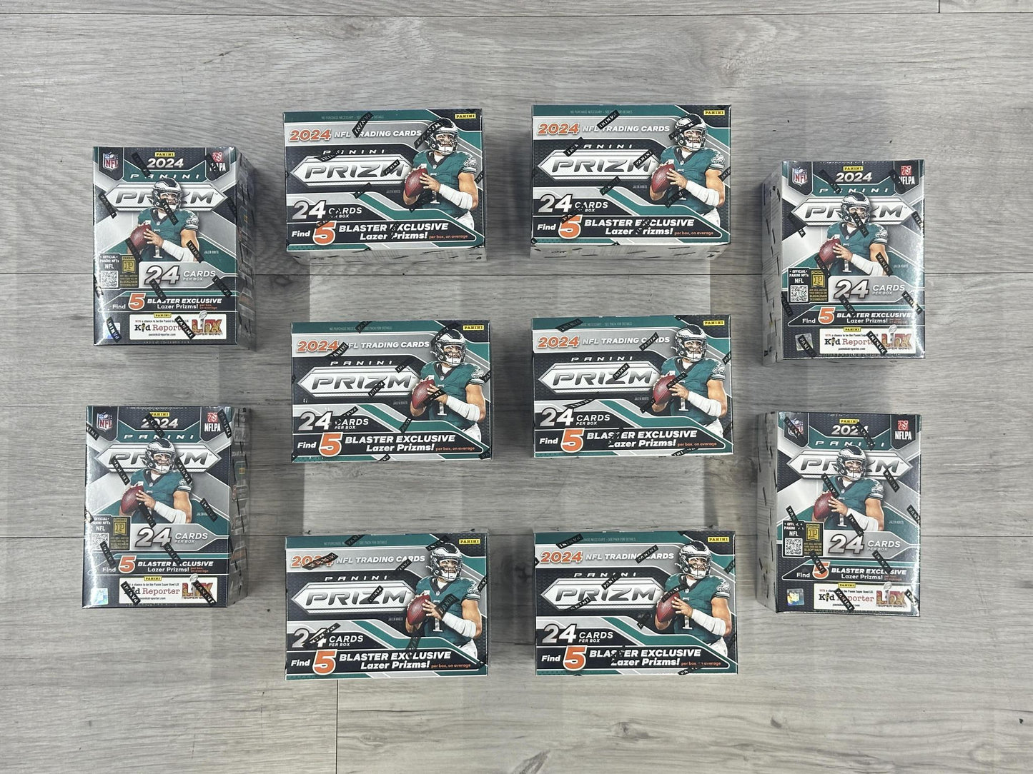 Panini Prizm Football 10 Box Blaster Break (Half Case)-PYT 1000