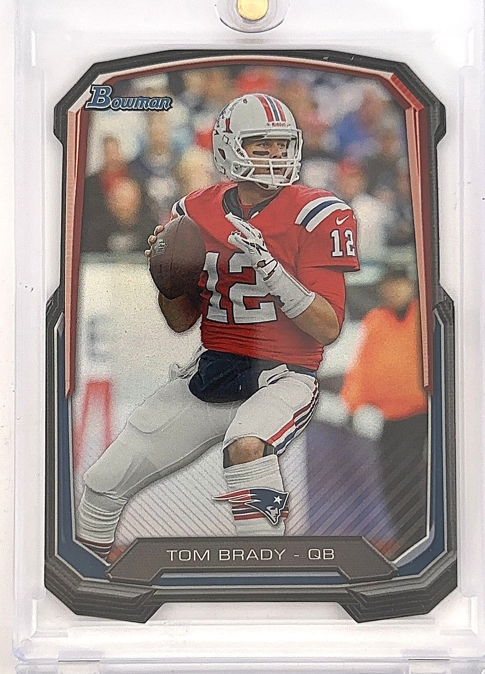 2015 Bowman Tom Brady Refractor Die Cut #PDC-TB — front