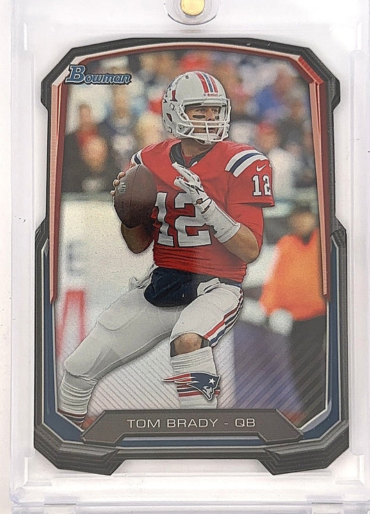 2015 Bowman Tom Brady Refractor Die Cut #PDC-TB — front