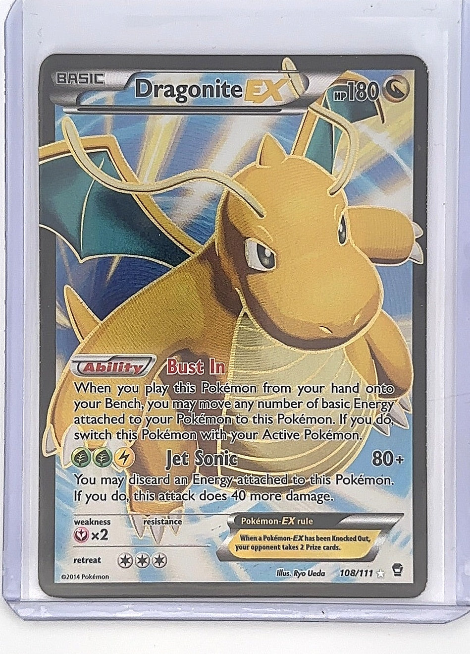 Dragonite EX (108 Full Art) #108/111 — front