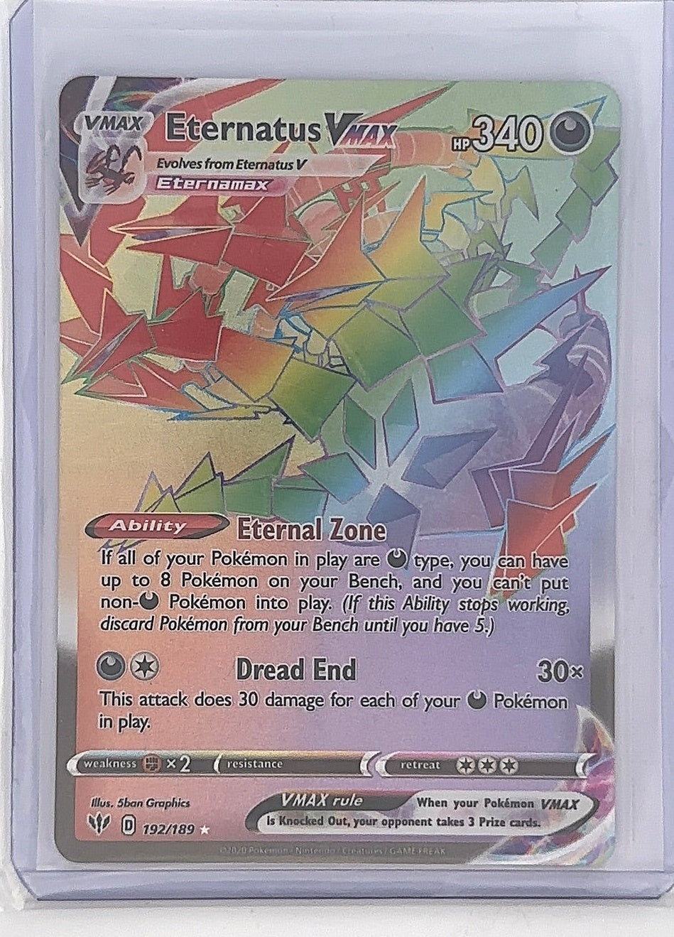 Eternatus VMAX (Secret) #192/189 — front