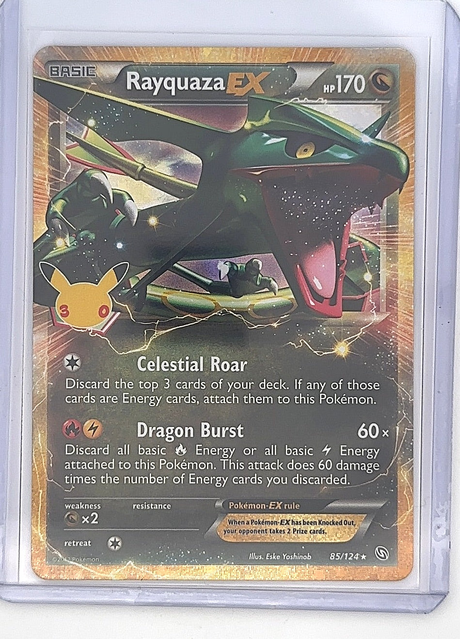 Rayquaza EX #85/124 — front