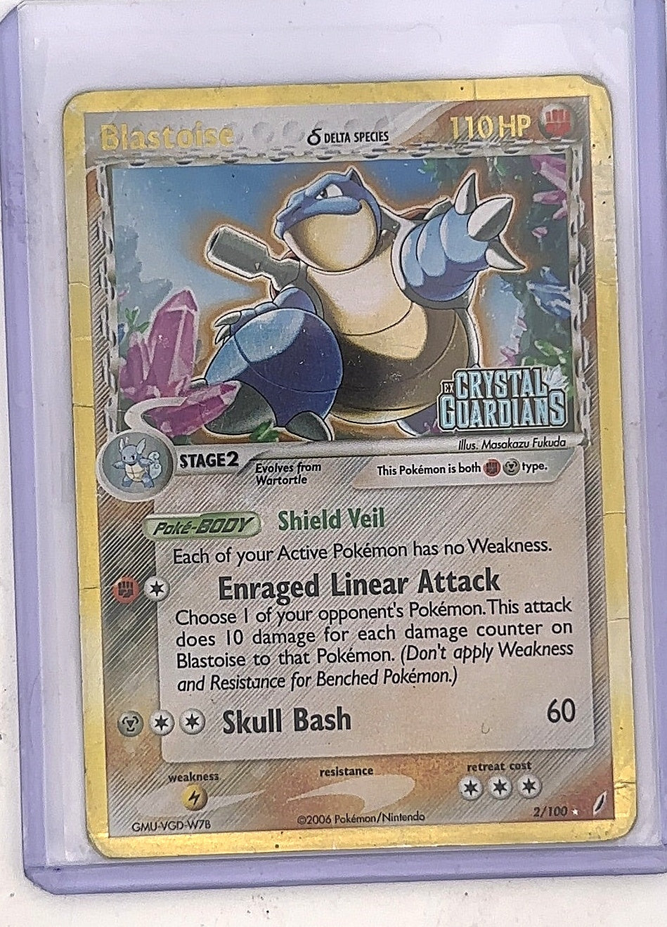 Blastoise (Delta Species) #2/100 — front