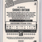 2018 Panini Donruss Optic Shohei Ohtani #176 — back