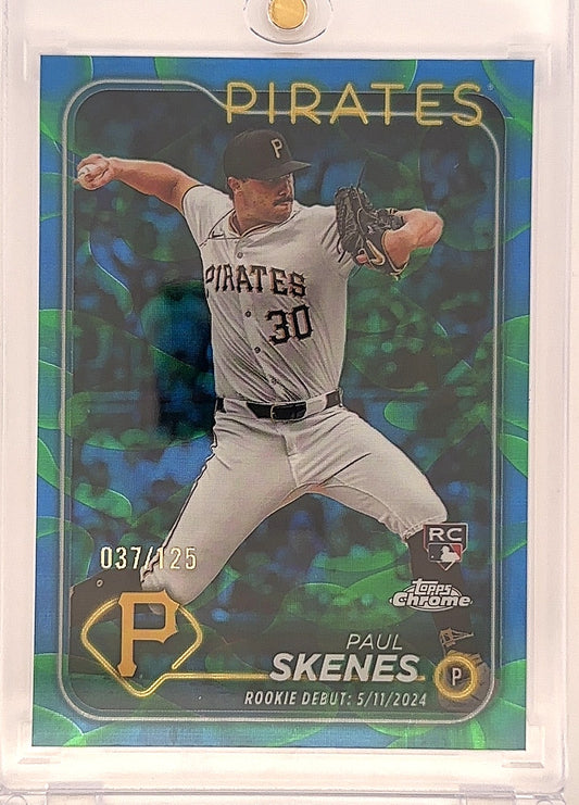 2024 Topps Chrome Update Paul Skenes [Aqua Blue Lava Lamp Refractor] #USC27 — front