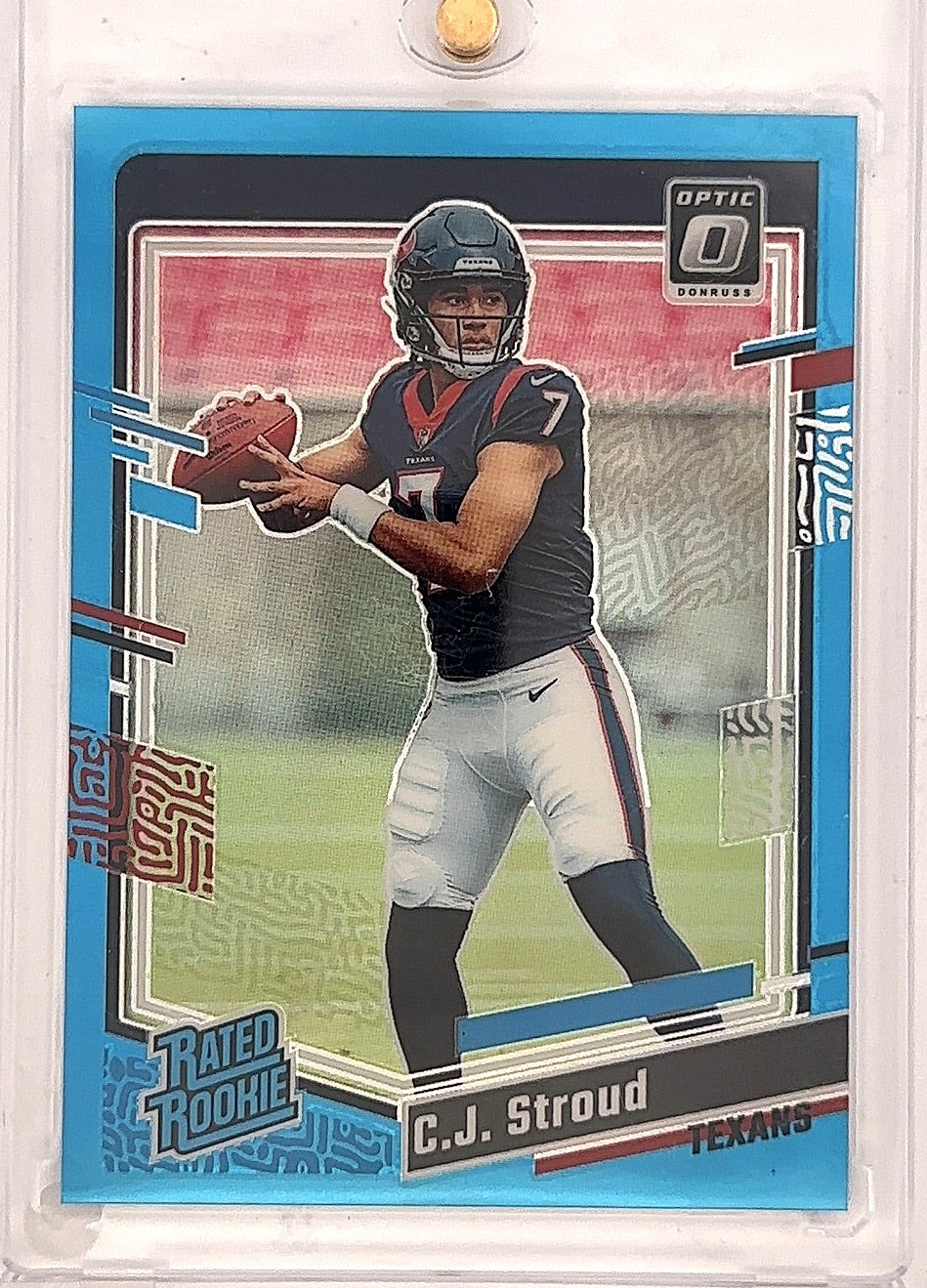 2023 Panini Donruss Optic C.J. Stroud Aqua #244 — front
