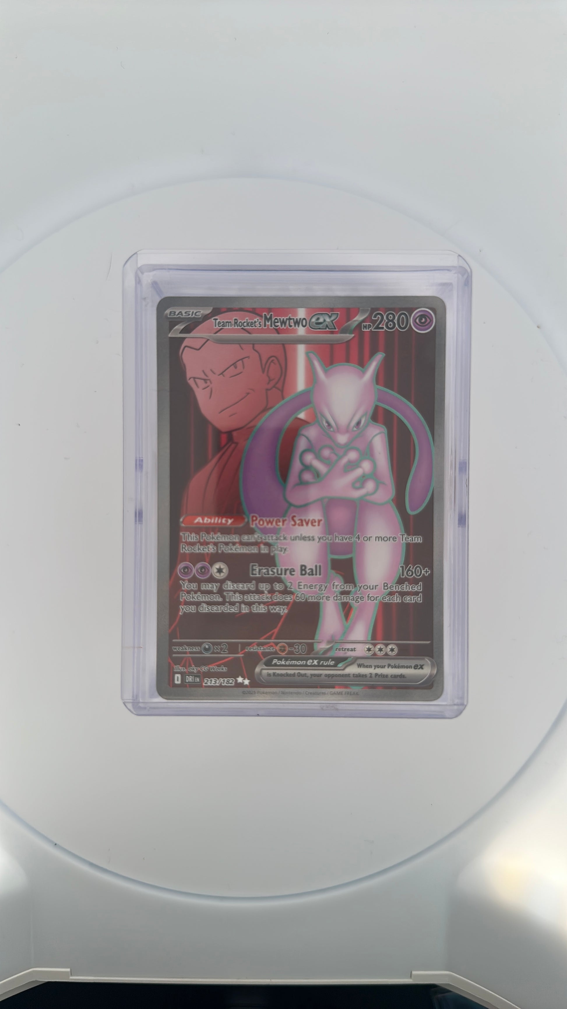Team Rocket's Mewtwo ex - 213/182 SV10: Destined Rivals #213/182 — front