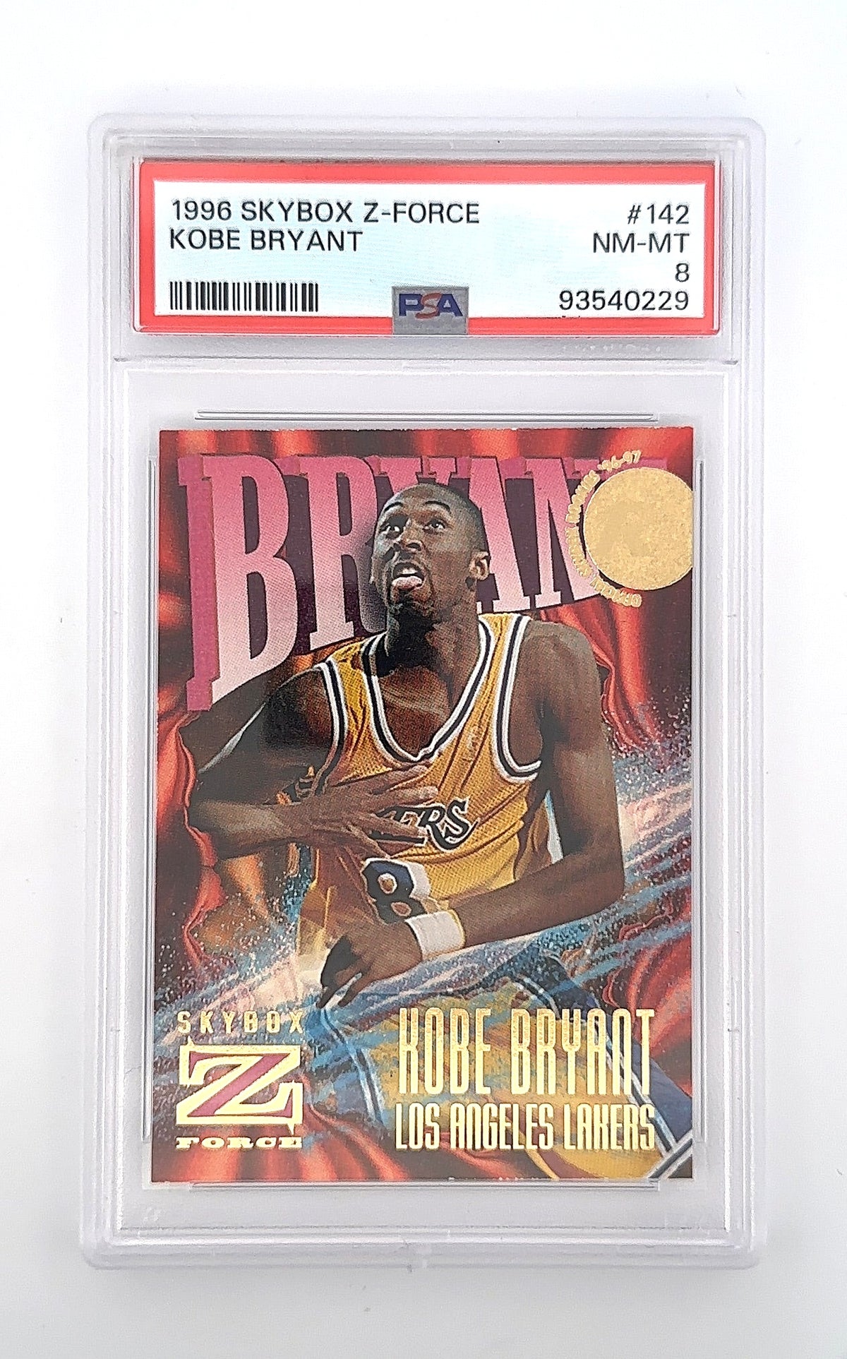 1996 Skybox Z Force Kobe Bryant #142 PSA 8 — front