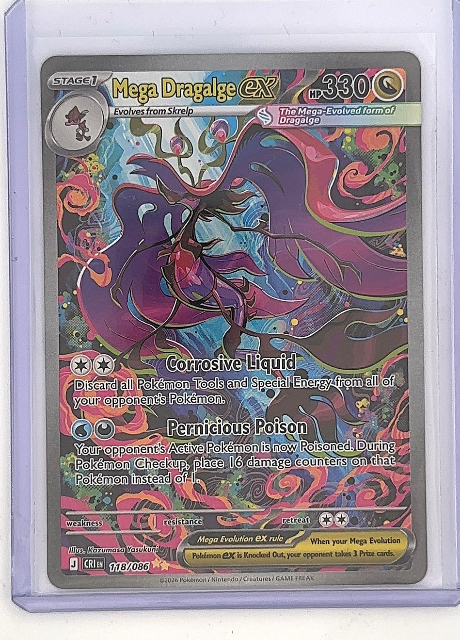 Mega Dragalge ex - 118/086 #118/086 — front
